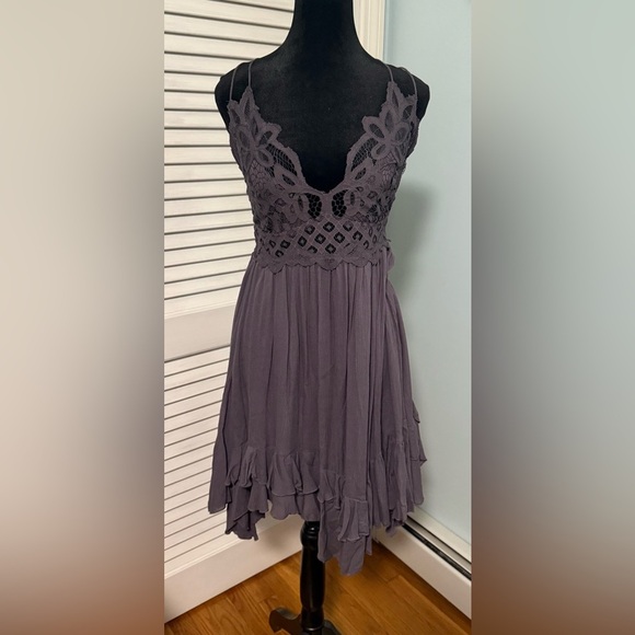 Free People Dresses & Skirts - Free People “Adela” Dress in a beautiful Purple Color Size M woman’s.